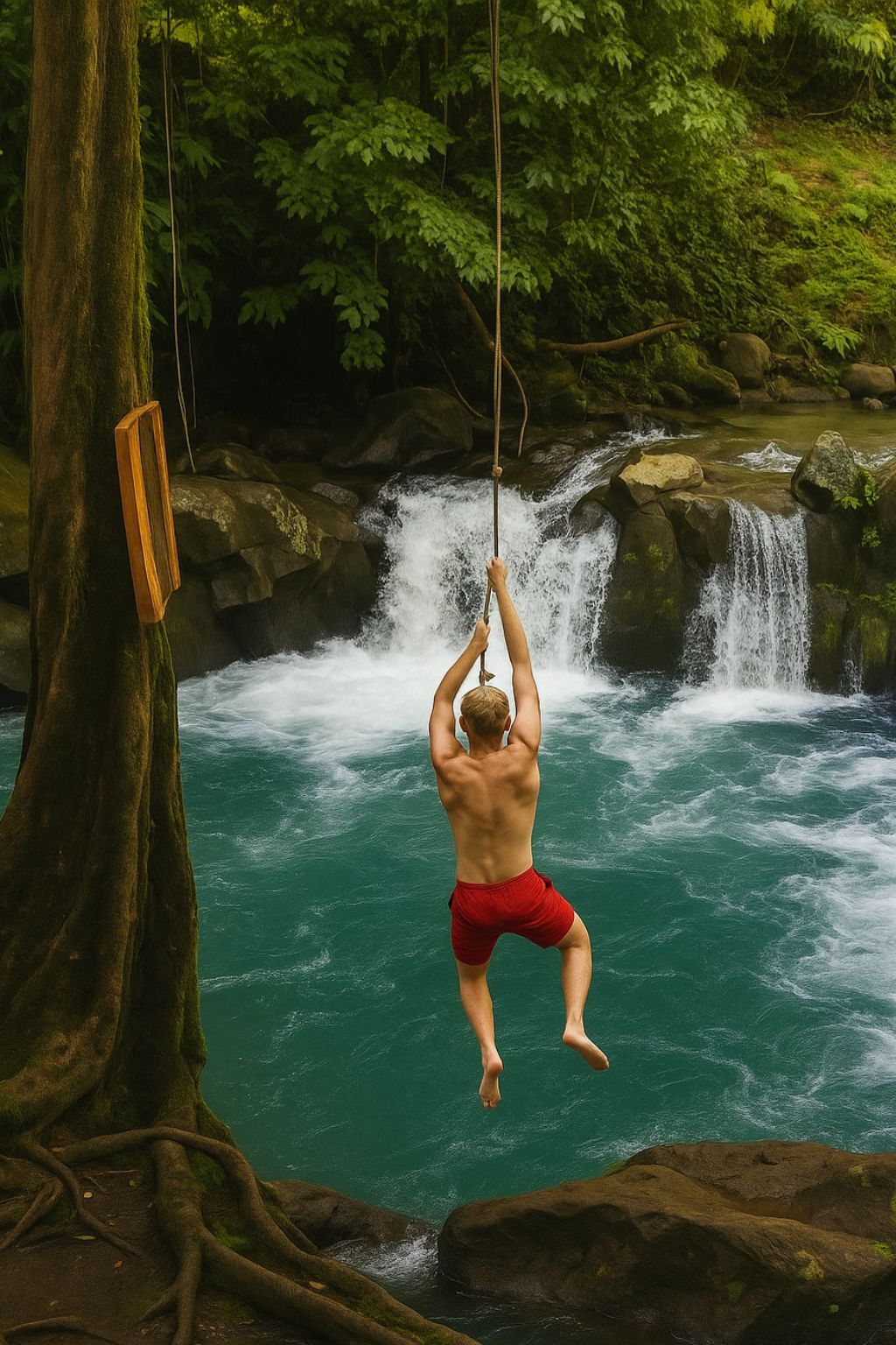 El Salto (The Tarzan Swing) at Arenal Volcano