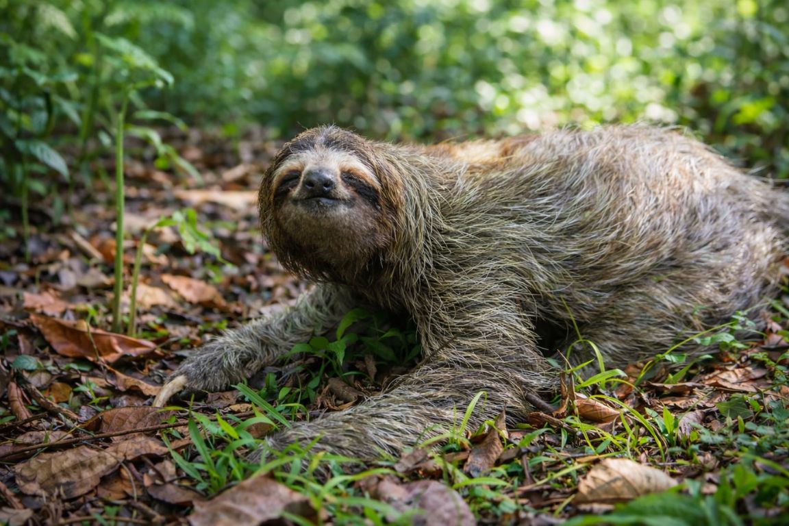 Wild sloth resting in Costa Rica rainforest on a guided tour experience with Arenal Volcano Costa Rica Tours